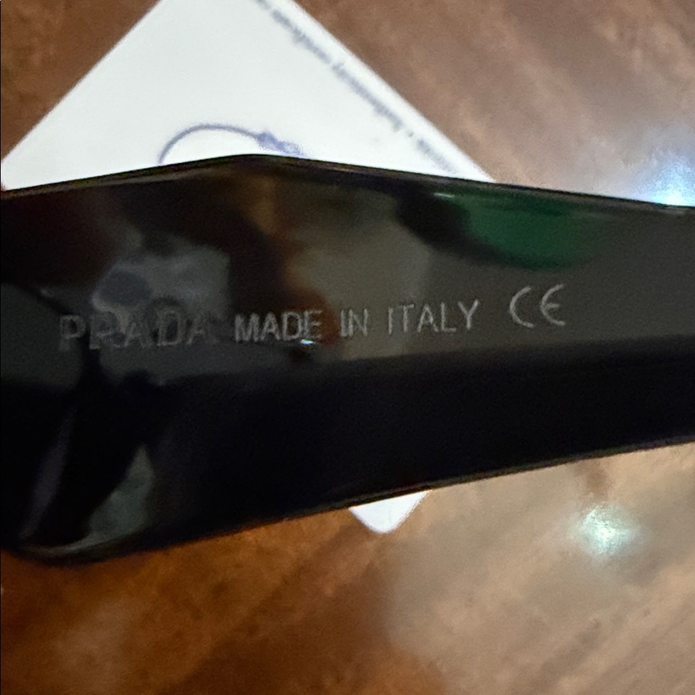 Authentic NWOT Prada Black Dark Tinted Sunglasses- with card, case, and box! - Picture 12 of 12